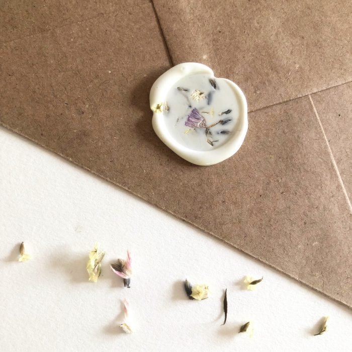 Confetti Dried Petal White Peel And Seal Wax Seals Shop Online