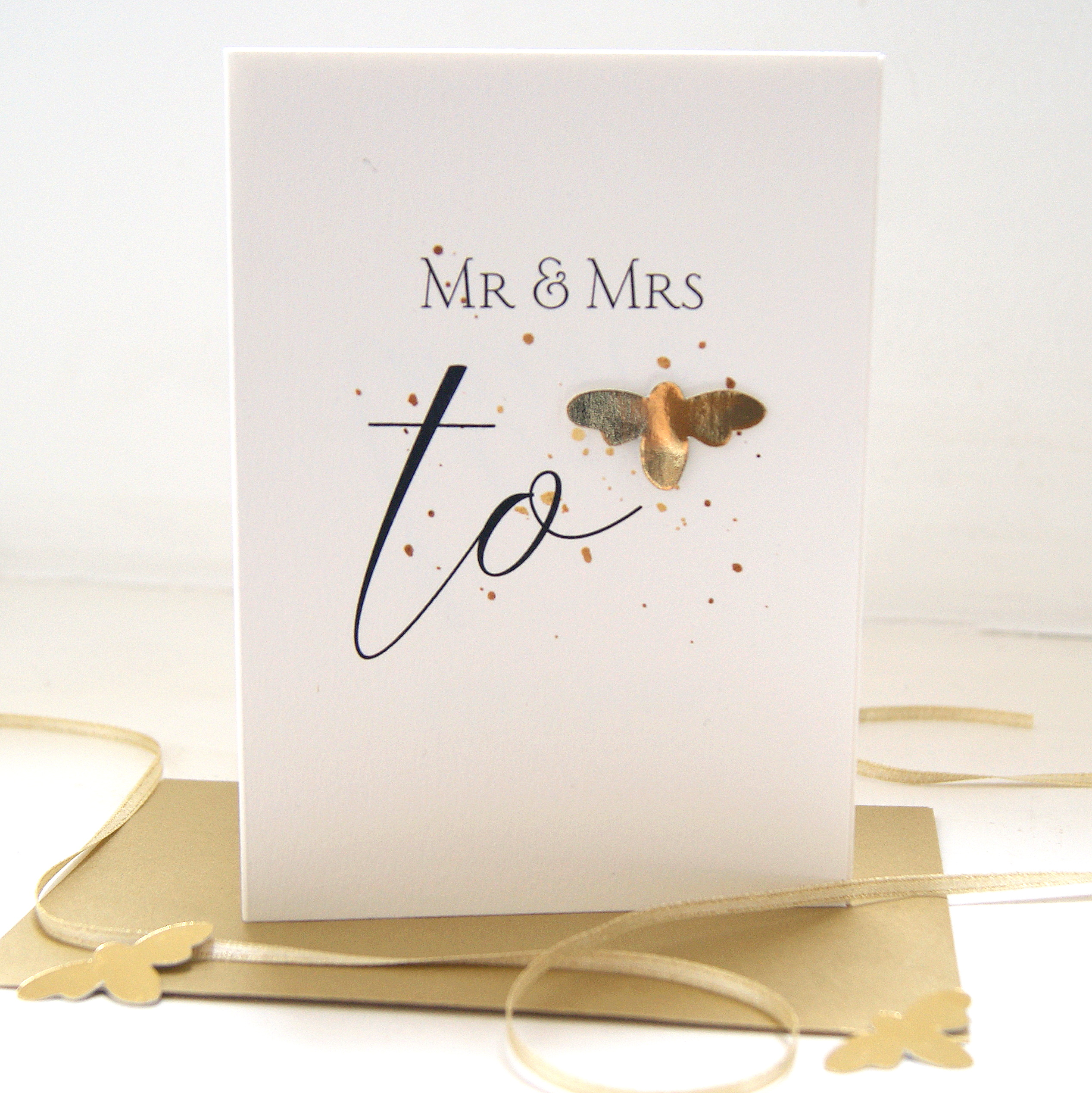 Mr And Mrs To Be Bee Wedding Card | Shop Online - Hummingbird Card Company