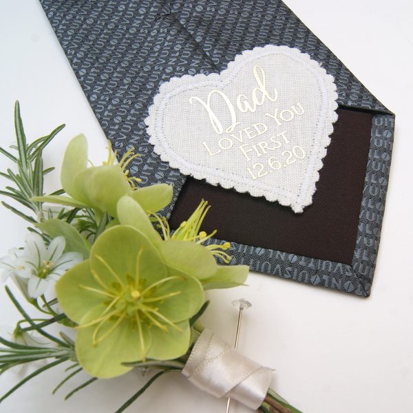 Personalised Brides Dad Wedding Keepsake Label