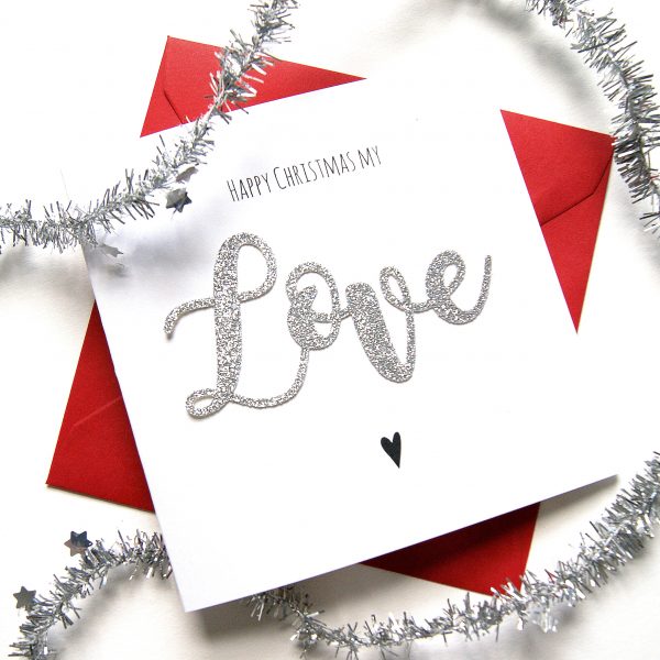 Christmas Card Happy Christmas My Love | Shop Online - Hummingbird Card Company