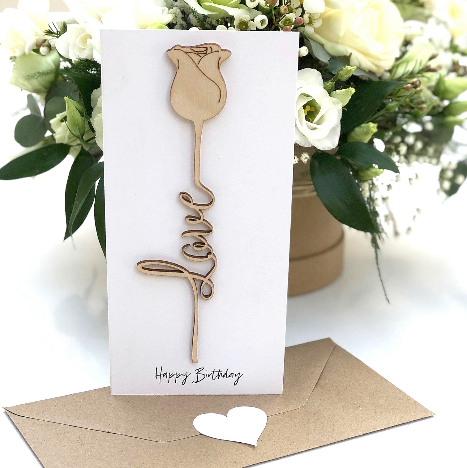 forever flower birthday card