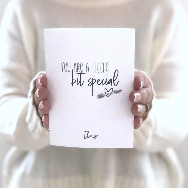 YOU ARE A LITTLE BIT SPECIAL ARROW CHARM CARD