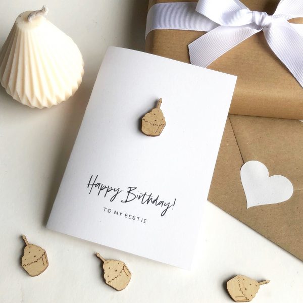 HAPPY BIRTHDAY CUPCAKE PERSONALISED CARD